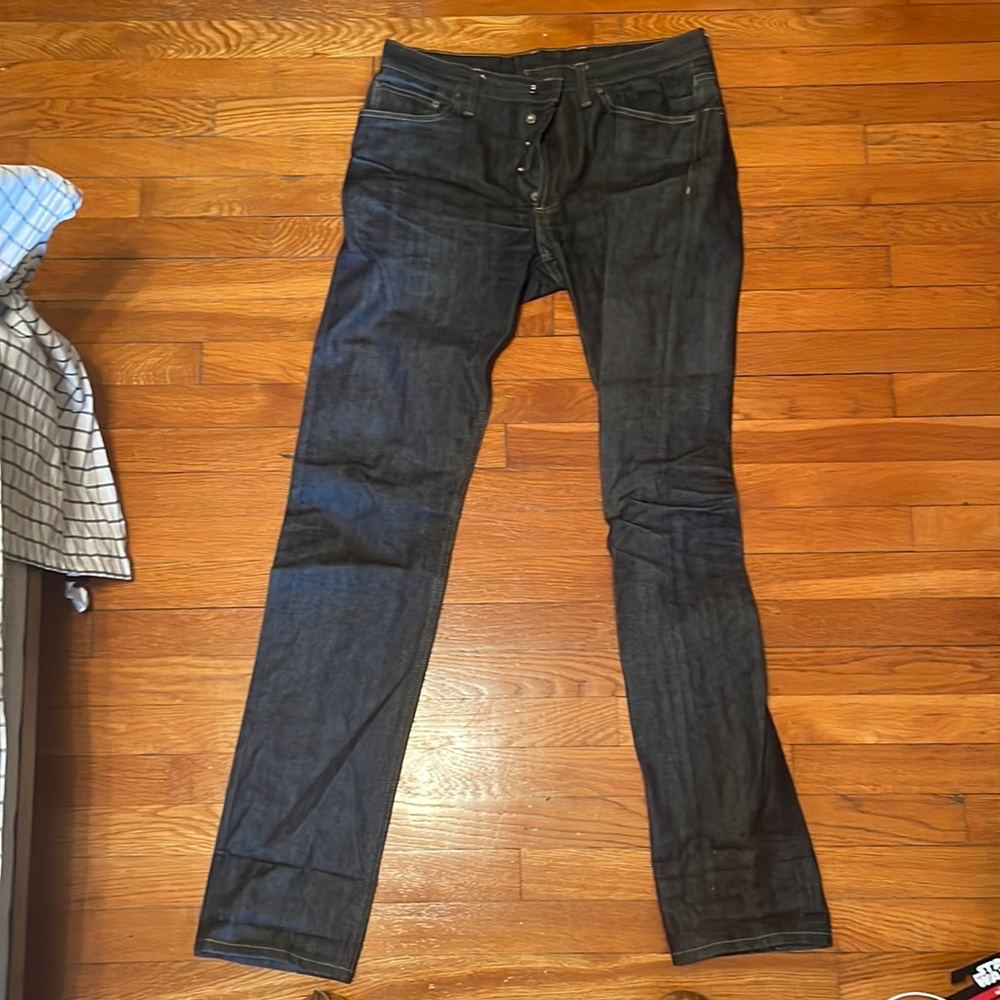 Indigo Selvedge size 33 RAW DENIM (100% cotton) jeans